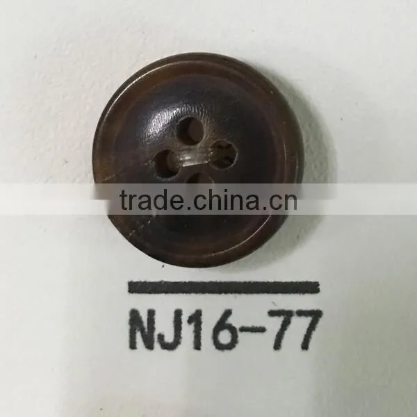 NJ16-77 Real Natural Buffalo Horn Buttons
