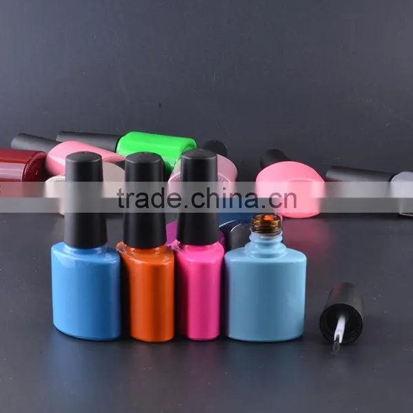 6ml UV Gel Nail Polish Bottle With Black Cap and Brush photo-4