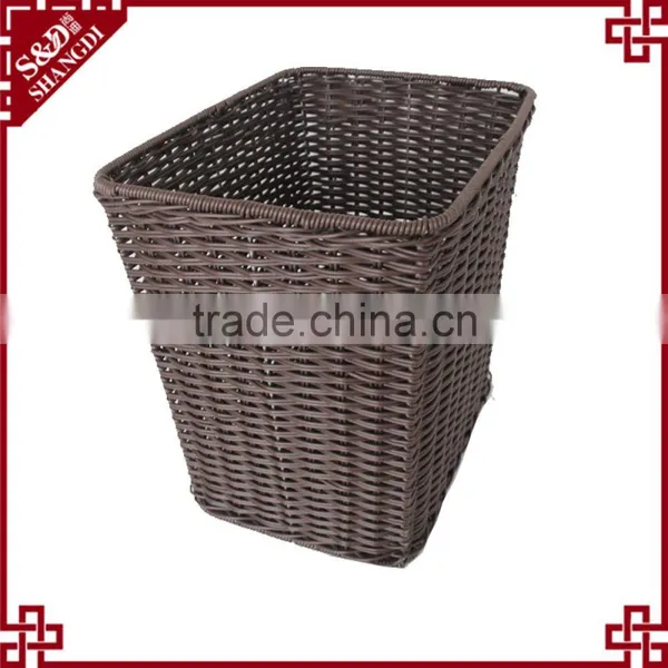 Wholesales Chinese Supplier PE Rattan Plastic Laundry Basket for Dirty Clothes photo-4