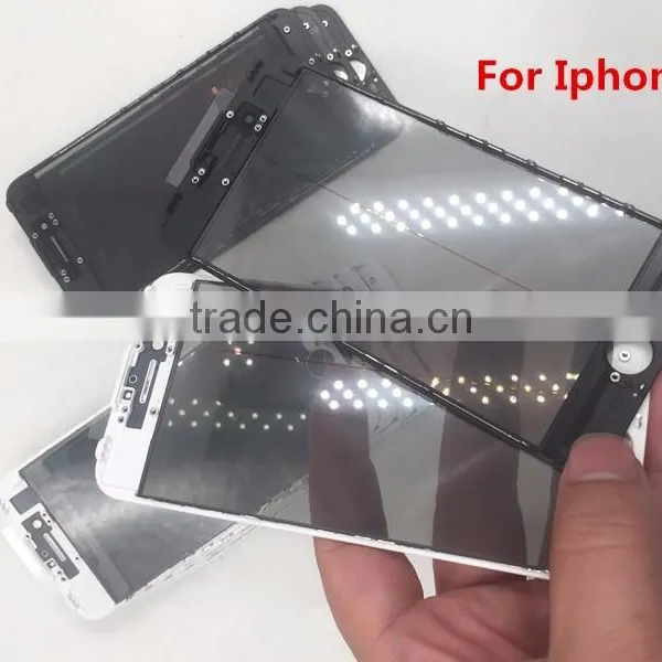 Front Glass Assembled Glass Lens Cold Glue Bezel Frame OCA Polarizer Film For IPhone 6 6s 7 Plus 5 LCD Repair Glass Replacment photo-4