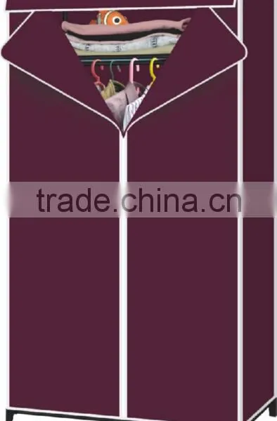 Store More Bedroom Fabric Wheeled Wardrobe Cloth Closet photo-2
