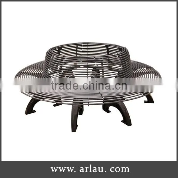 Outdoor Park Bench Steel Frame photo-2