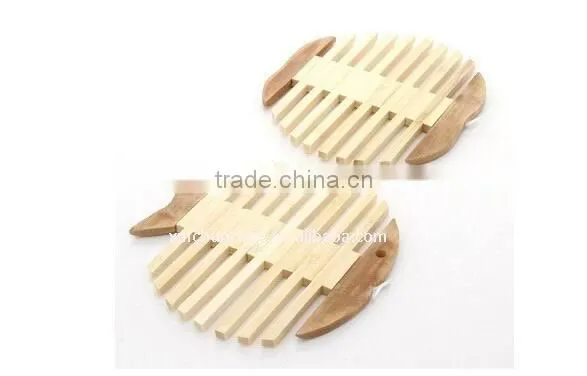 Fashionable Bamboo Bowl Mat photo-3