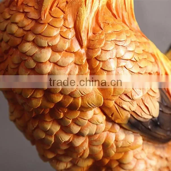 Life Like Rooster Chicken Statue Resin Cock Animal Garden Sculpture photo-4