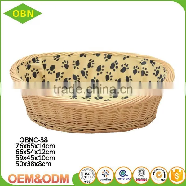 Wholesale Custom Eco-friendly New Style Comfortable Decoration Cheap Willow Wicker Basket for Pet photo-2