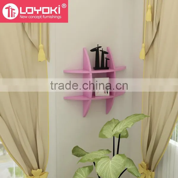 Cross Wall Mounted Wood Home Wall Shelf,Small Furniture Wall Display Shelves photo-3