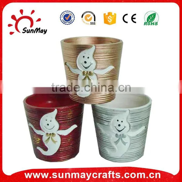 Ceramic Pumpkin Shaped Flower Pot for Halloween photo-3
