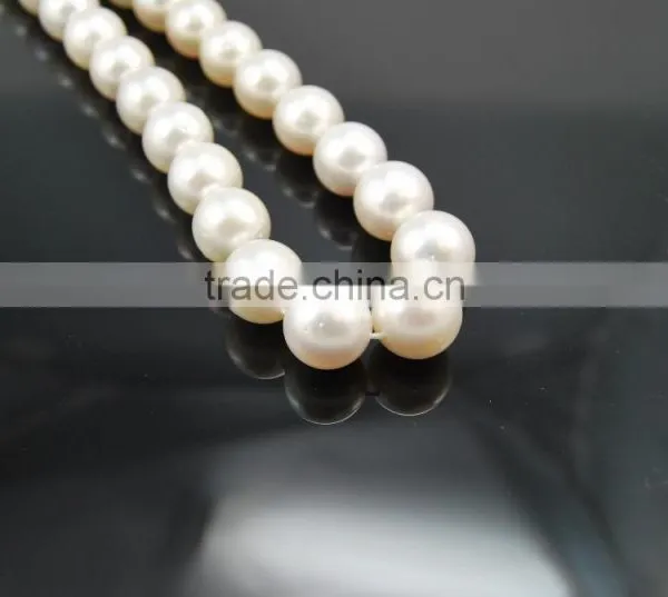 High Quality 11-12mm AA White Round South Sea Pearl Strands photo-2