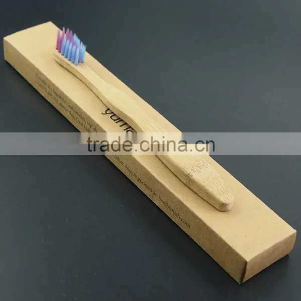 Eco Packing Custom Name Toothbrush Wholesale Child Bamboo Toothbrush