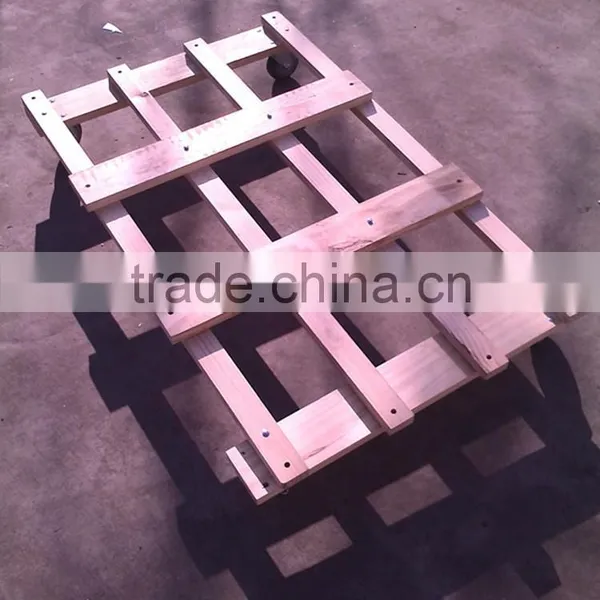 Wooden Moving Take Car Transport Tool Cart photo-4