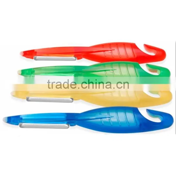 PE-0270 Straight Peeler for Potato Apple Carrot Cucumber Pear With Sharp Stainless Steel Blade photo-3