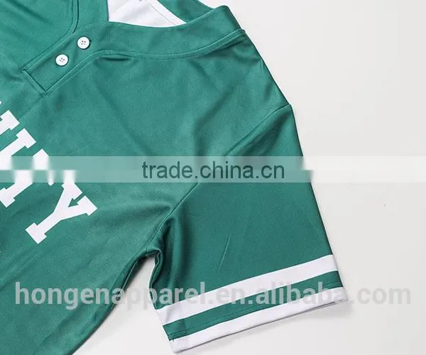 Cheap 100% Polyester Wholesale Blank Baseball Jersey photo-5