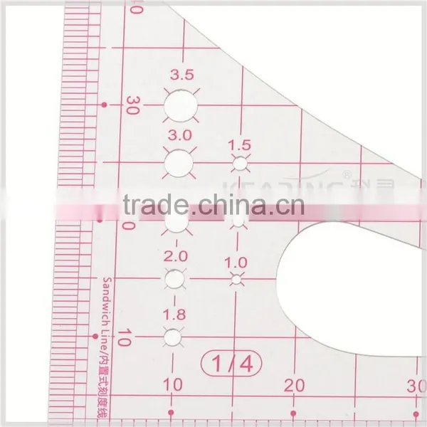 Kearing Brand Plastic Scale Ruler, 1/4 Painting Scale Ruler ,garment Pattern Making Rulers#8514 photo-4