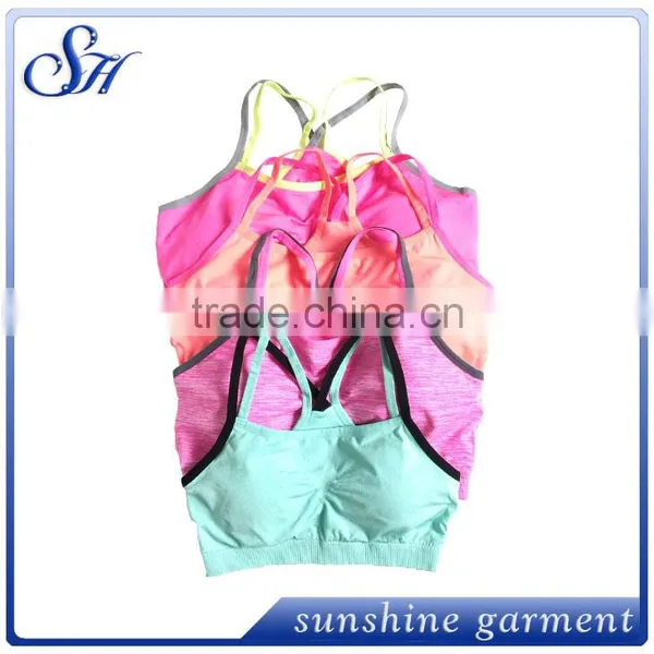 2015 New Style Seamless Wholesale Nude Sports Bra photo-2