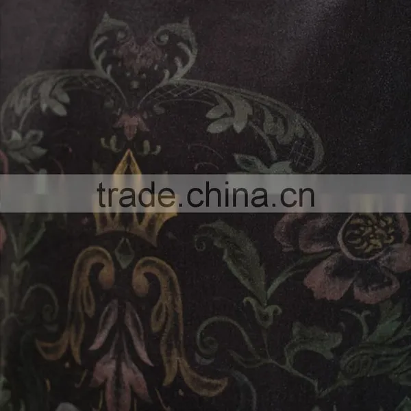 Flower Print Velvet Custom T-shirt Printing for Men photo-3