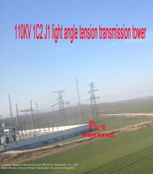 MEGATRO 110kV 1C2 J1 Light Angle Tension Transmission Tower photo-3