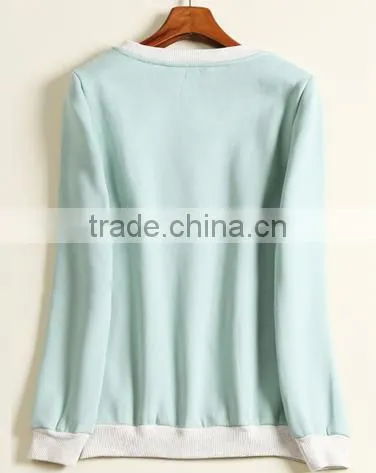 Latest Design Sweetlovely Crewneck Hoodies for Ladies Cheaper Customs Crewneck Hoodies&sweatshirt photo-3