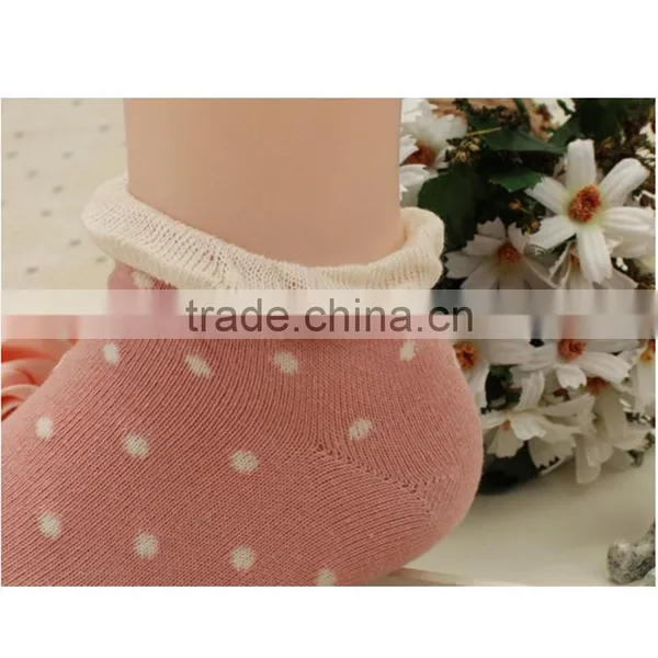 Top Sell Candy Color Choice Free Size Dot Pattern Lovely High Quality Cute Sex Young Girl Tube Wholesale Socks photo-6