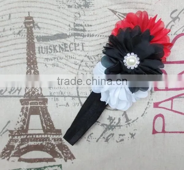Girl Soft Hair Bands Baby Elastic Flower Headband photo-5