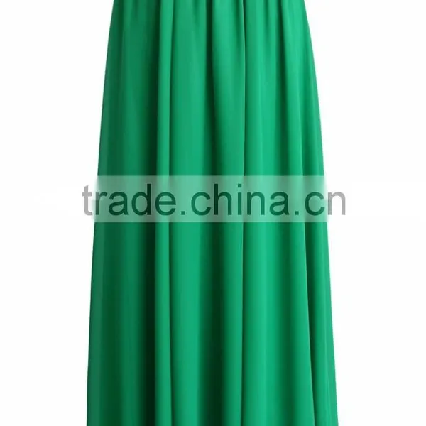 Women Wholesale Elastic Wasitband Long Skirt Fashion Chiffon Maxi Skirt 2016 photo-5
