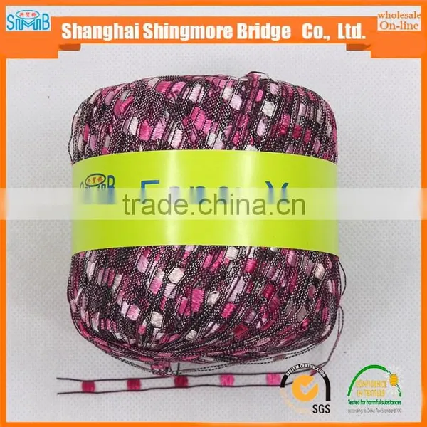 China Knitting Yarn Supplier Cheap Wholesale Fancy Ladder Yarn Necklace Yarn photo-2