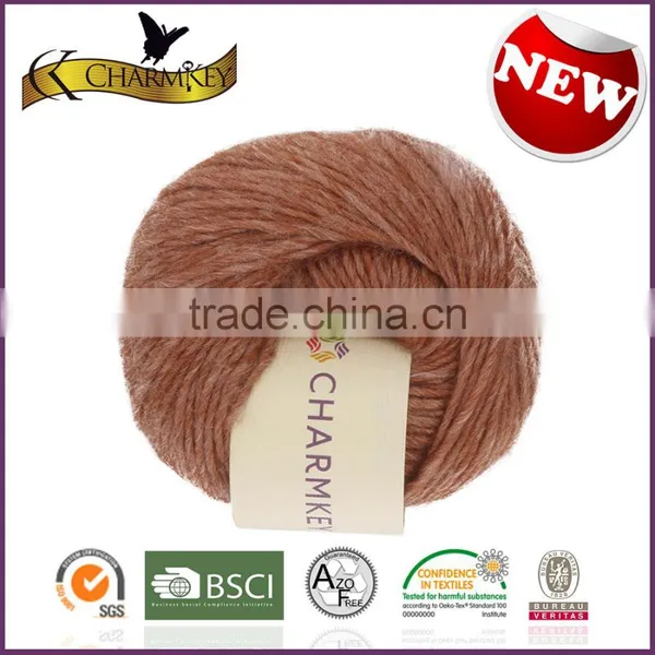 Charmkey Good Quality Natural Knitting Yarn Wool Bamboo Yarn for Knitting Hats photo-2