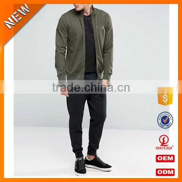 New 2016 China Wholesale Designer Sports 100% Cotton Mens Tracksuit/cotton Plain Tracksuit Wholesale H-2153
