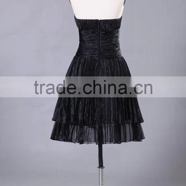 Simple Style Cap Sleeves Red Prom Gown ED135 photo-4