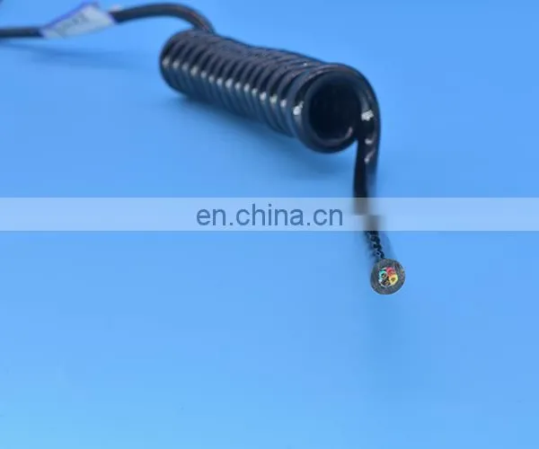 Spring Loaded Cable Reel Drum/spring Loaded Cable Retractor Low Voltage Flexible Retractable Spiral Spring Coiled Cable photo-5