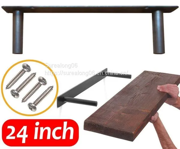 Heavy Duty Hidden/invisible Metal Floating Wall Mounted Shelf Bracket