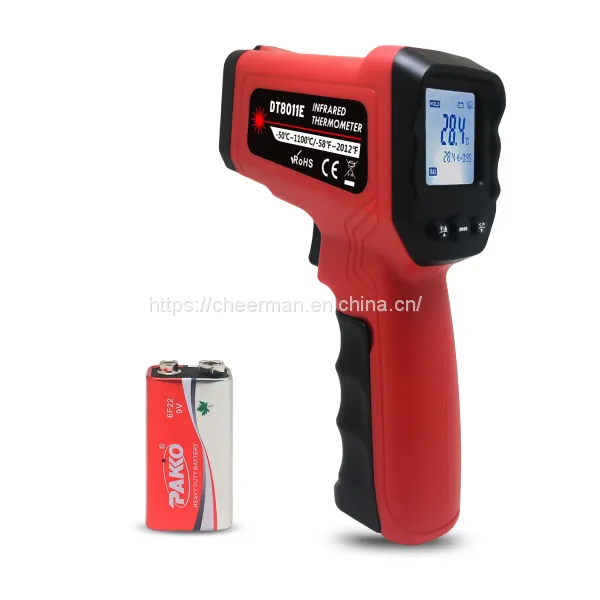 1100 Celsius DT8011E Dual Laser Industrial Infrared Thermometer High Temperature Thermometer Gun photo-2