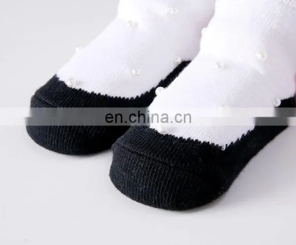 2020 New Socks Beaded Newborn Shoes and Socks Shape Pink Bow Baby Socks photo-6