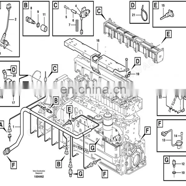 FOMI OEM NEW Crankshaft Sensor for Excavator EC160B EC180B EC210B EC240B EC290B VOE 20482772 photo-2