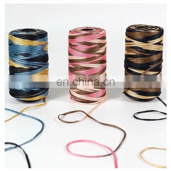 T Shirt Raffia Yarn For Knitting Crochet Handbags Yarn DIY Crochet Bag