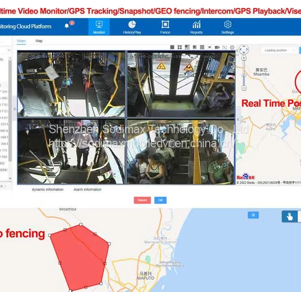 3G Real Time GPS Auto Fleet Management HDD MDVR 4CH Camera System Vehicle Mobile DVR photo-2
