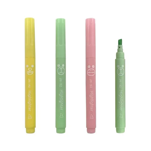 Manufacturer Custom Kids Stationery Fluorescent Macron Highlighter Pen Colorful Pastel Highlighter Marker Pen Set for School