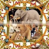 Digital Print Custom Design Square Pure Silk Scarf 90*90 photo-6
