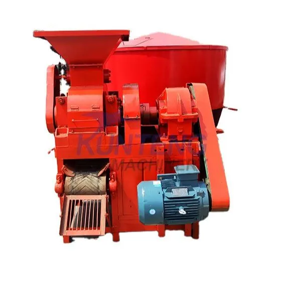 Smoke Free Industrial Wood Sawdust Sponge Iron Coconut Shell Fire Log Charcoal Briquette Machine EPC