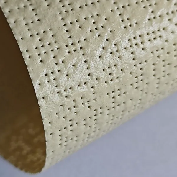Semi-Blackout Flame Retardant Polyester Mesh Fabric 70% Light Blocking Washable