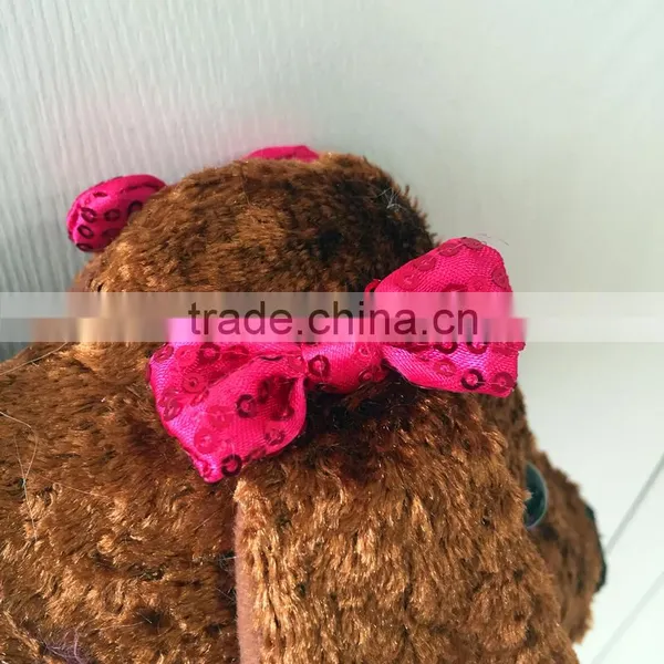 Custom Lovely Stuffed Plush Dog Toy Bag for Babies and Kids photo-2
