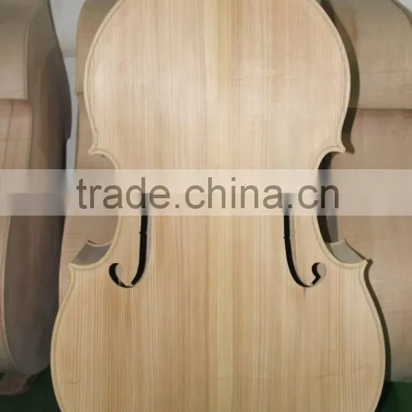 Fully Handmade High Quality Fully Carved Double Bass Wood Bass Body White Bass photo-2