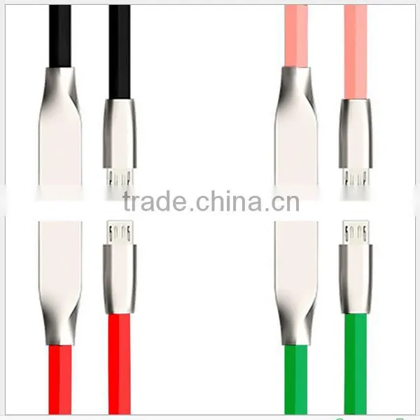 1M/3.3fFT 7 Color LED Metal USB Cable 8 Pin and Charging Charger Cable for IPhone6 6 Plus 5 5s IPad for Ios 8 Ios9 1M photo-3