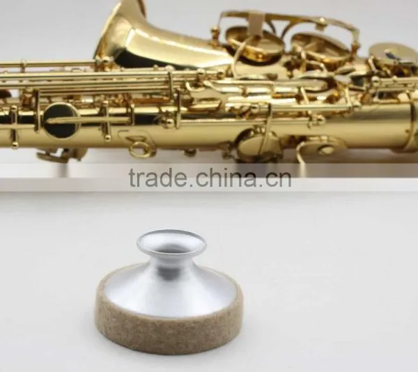 Professional Alto Saxophone Mute Sax Sound Metal Dampener Narrows the Tone High Grade photo-4