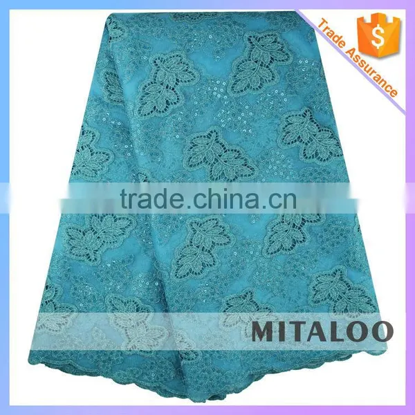 Mitaloo MOG0201 New Double Organza Lace Embroidered Fabric With Sequins photo-3