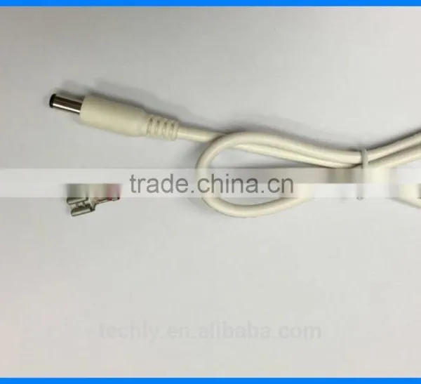 UL2464 20AWG 300V 80C White Color Cable With DC5.5x2.1 and KET Tab Wire Harness photo-3