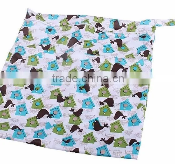 Useful Waterproof Reusable Zipper Cloth Baby Diaper Bag photo-5