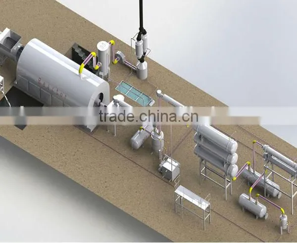 High-efficiency Used Tire Recycling Plant Continuous Tire Pyrolysis Machine photo-5