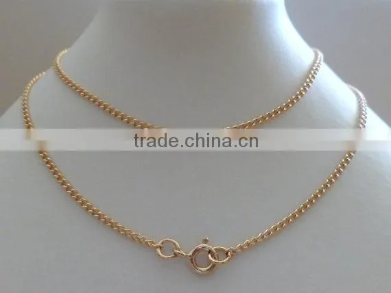 Gold Fine Curb Chain