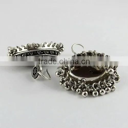 Excellent Oxidized 925 Sterling Silver Earring, Sterling Silver Jewellery, Indian Silver Jewellery photo-6