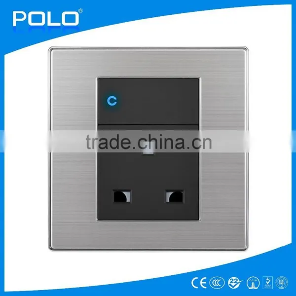 New Invention Waterproof Switch Livolo Champagne High Quality Socket US 1 Gang Switch and 13A Socket photo-2